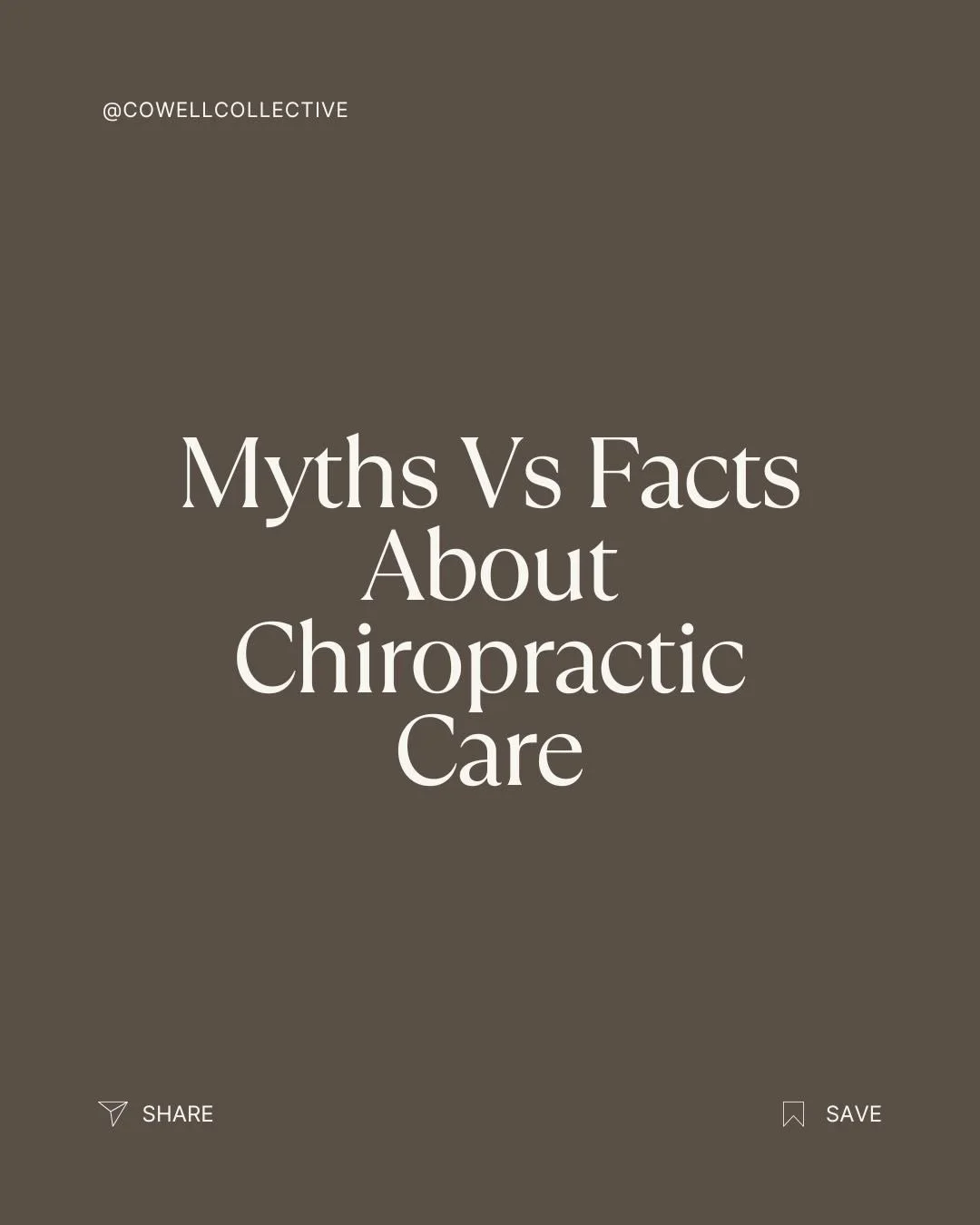 Myths vs facts: chiropractic care ✨

We hear these all the time&mdash;and we get it.

Chiropractic care is often misunderstood, and there&rsquo;s a lot of misinformation out there 👀

&ldquo;Just cracking backs&rdquo;
&ldquo;Not safe&rdquo;
&ldquo;No