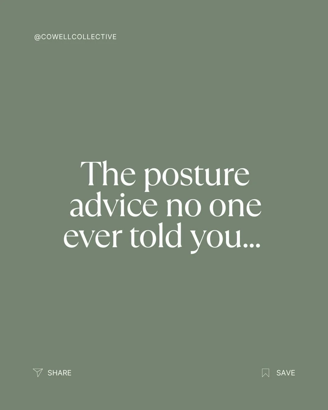 &ldquo;Fix your posture.&rdquo;

Hot take 👀 that&rsquo;s not the solution.

If posture was the real problem&hellip; most people wouldn&rsquo;t still have neck and back pain.

From a clinical standpoint 🚨 there is no single perfect posture.

Your bo