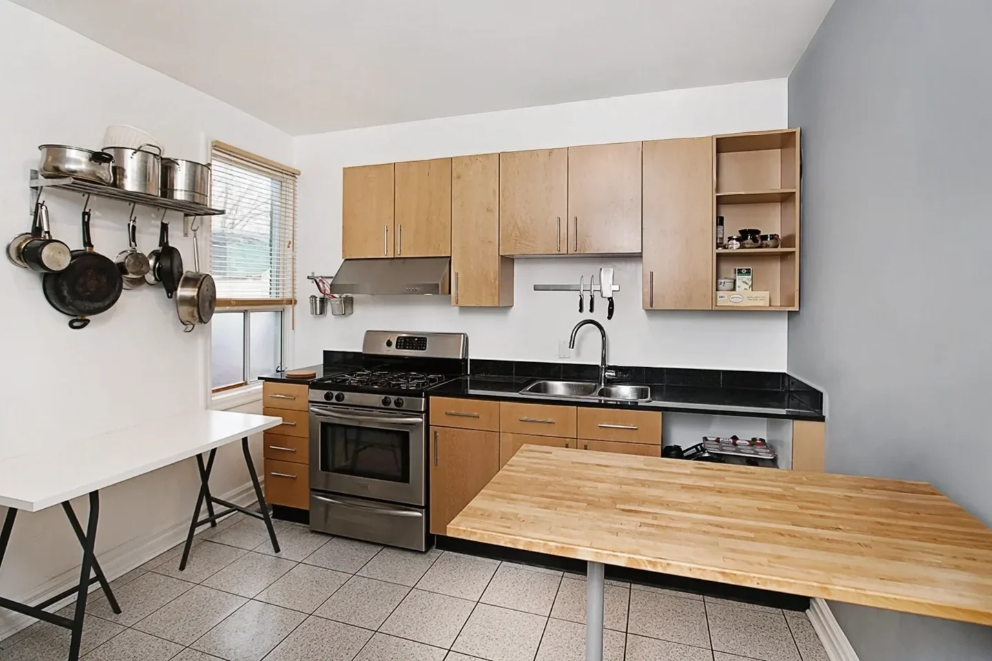 Fully equipped production kitchen at Sterling Studio Toronto, designed for food styling, commercial cooking shoots, and craft services prep.
