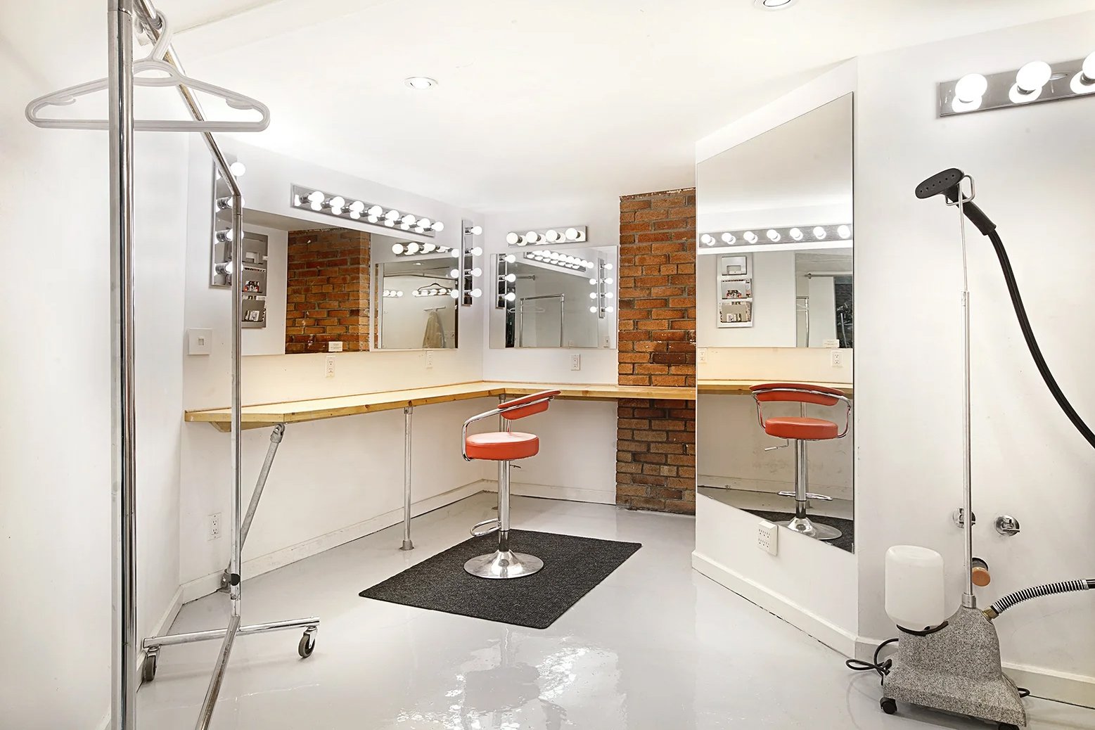 Hair and makeup room at Sterling Studio, Toronto's fully-equipped soundstage.