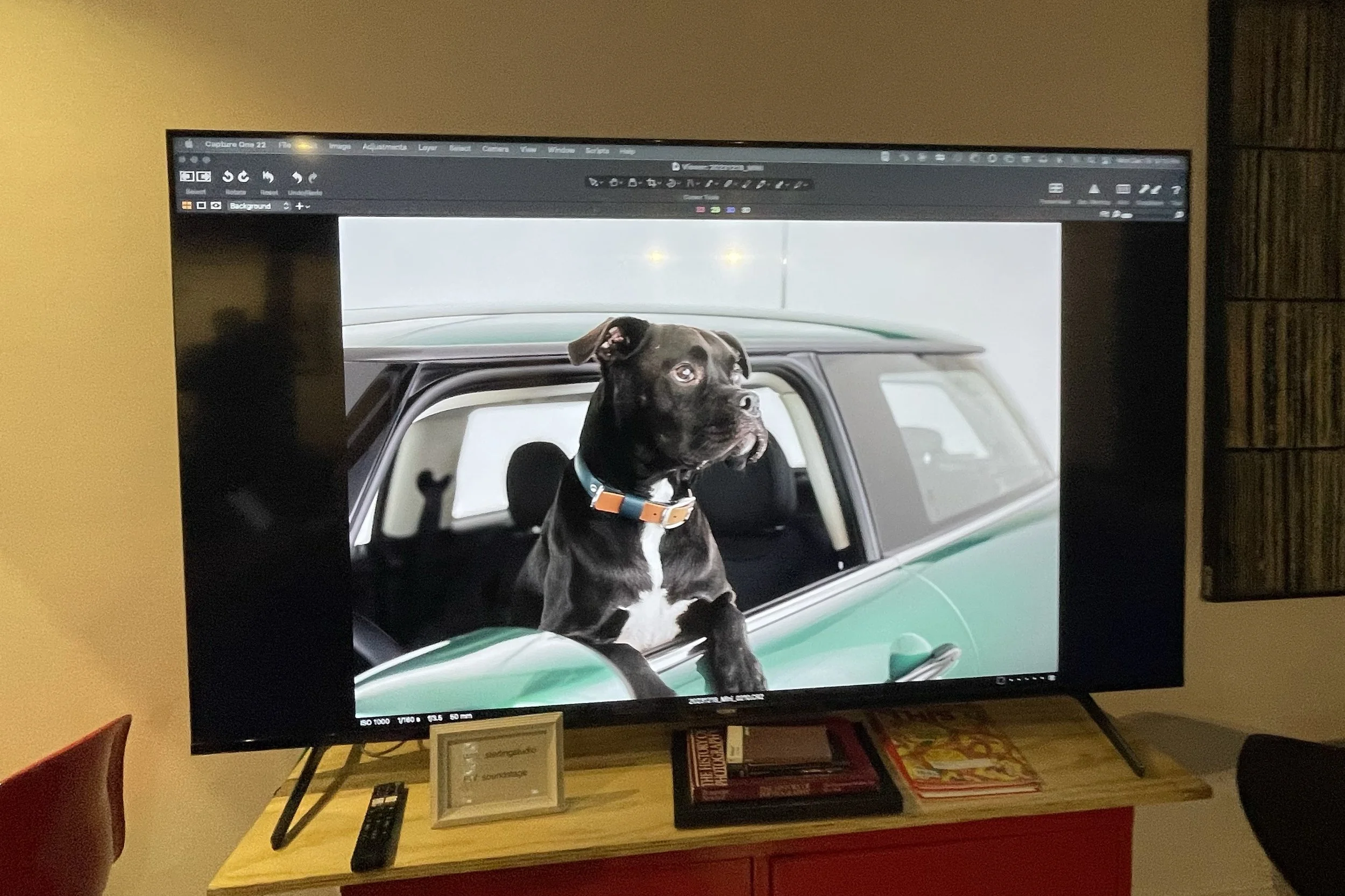 75" Sony LED TV available for rent at Sterling Studio, Toronto.