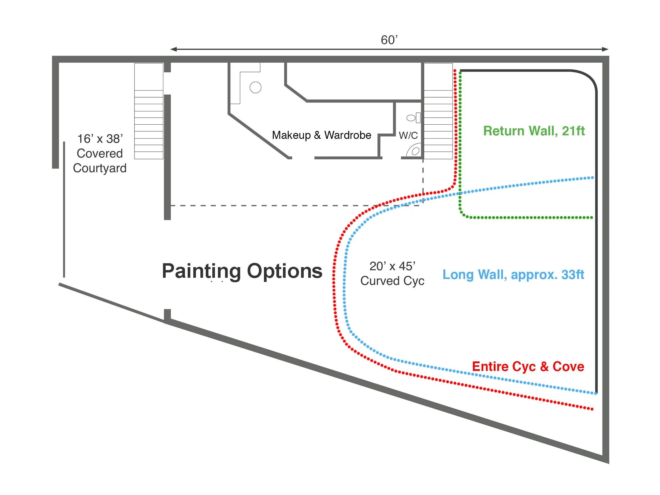 Parking map for Sterling Studio, located in Toronto's Lower Junction near Bloor and Lansdowne.