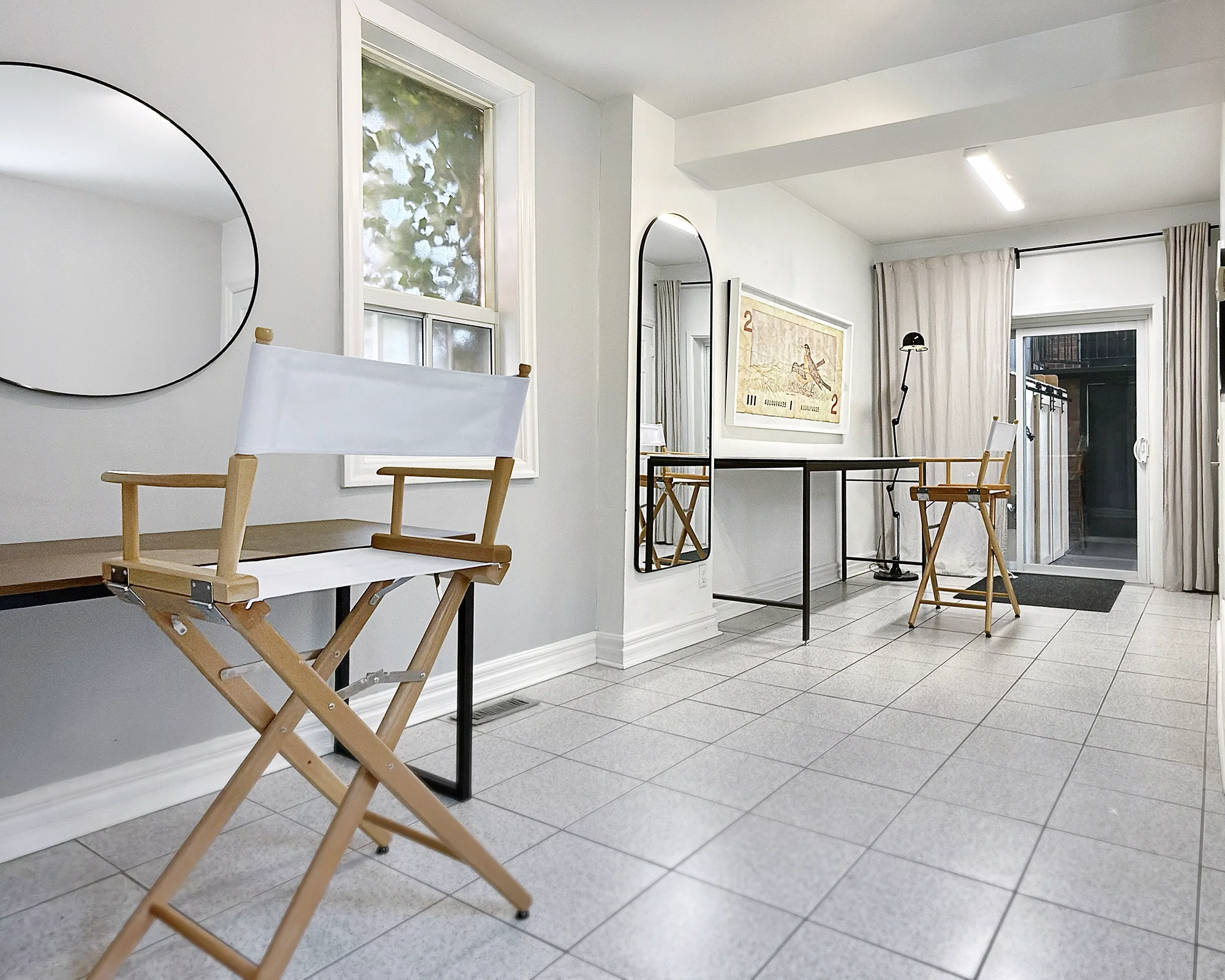 Green room and production office at Sterling Studio, Toronto's fully-equipped soundstage.