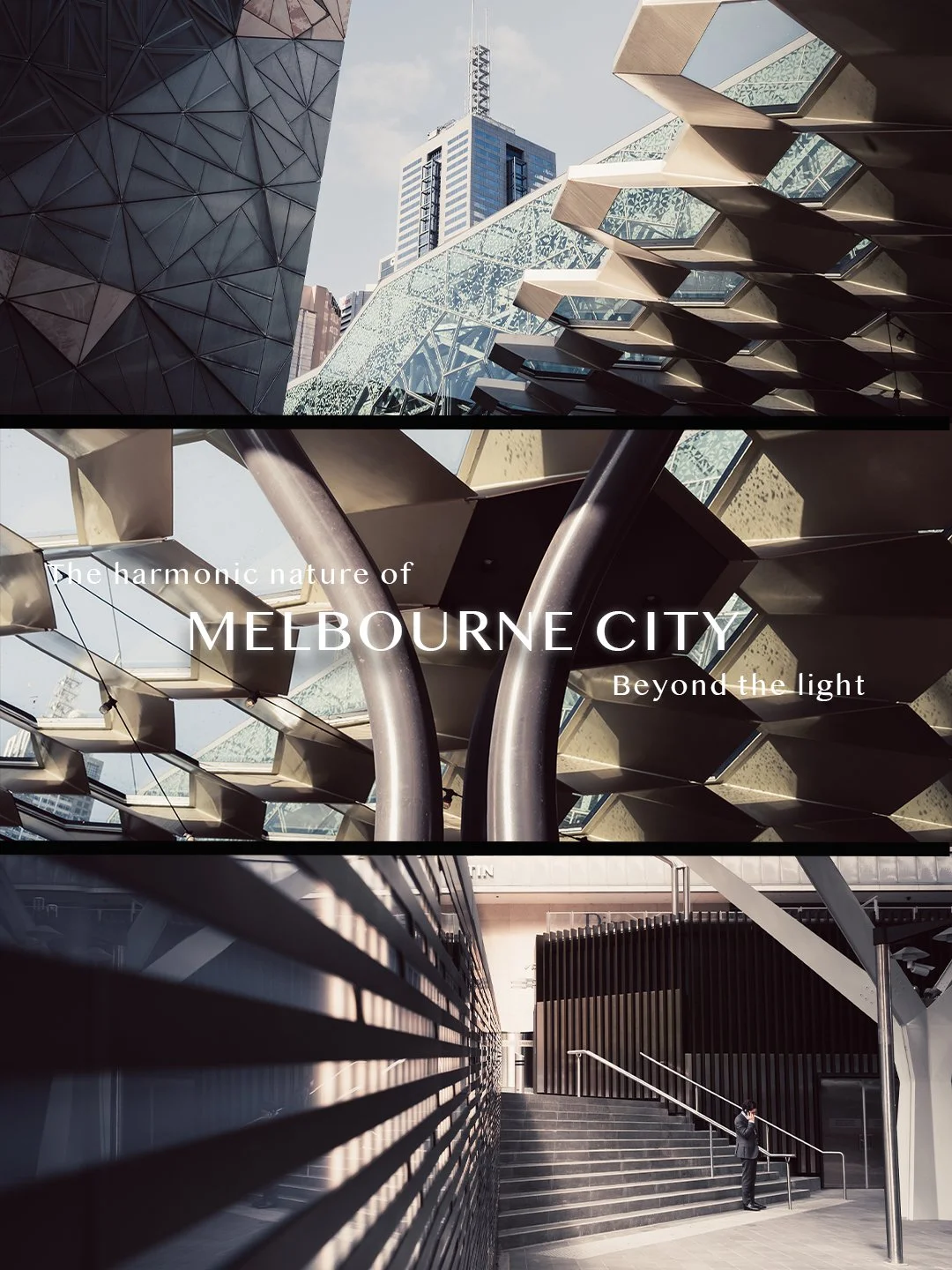 As the light shimmers through the streets of Melbourne, the passage of time becomes more harmonic as the sun continues to set from the horizon. A city will have its many moments of a rush of energy but even then, the light can show its side of tranqu
