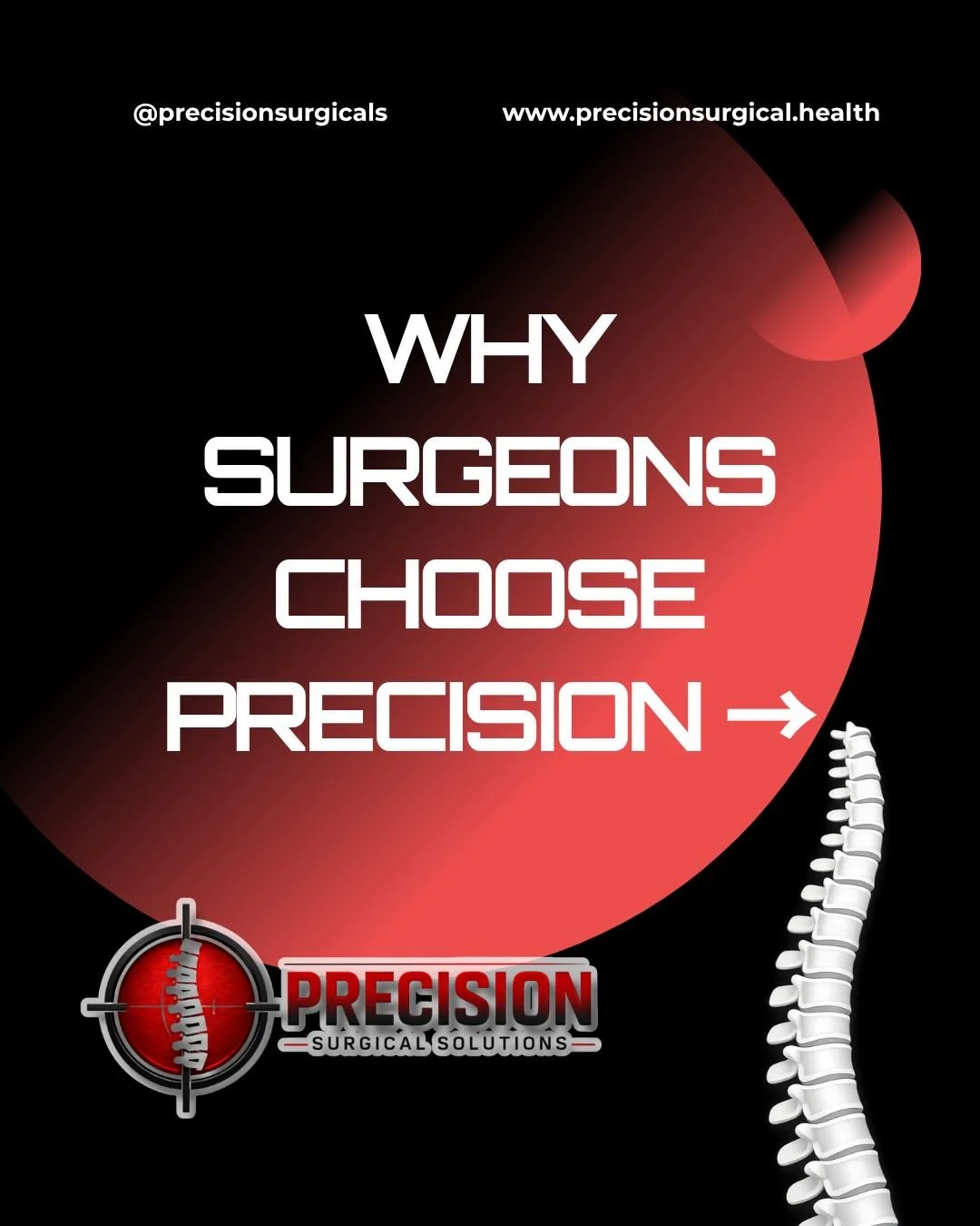 There&rsquo;s a difference between selling products and supporting surgeons.

At Precision Surgical Solutions, every partnership starts the same way:
➡️ What do you need?

From there, everything is built around you &mdash; your preferences, your case
