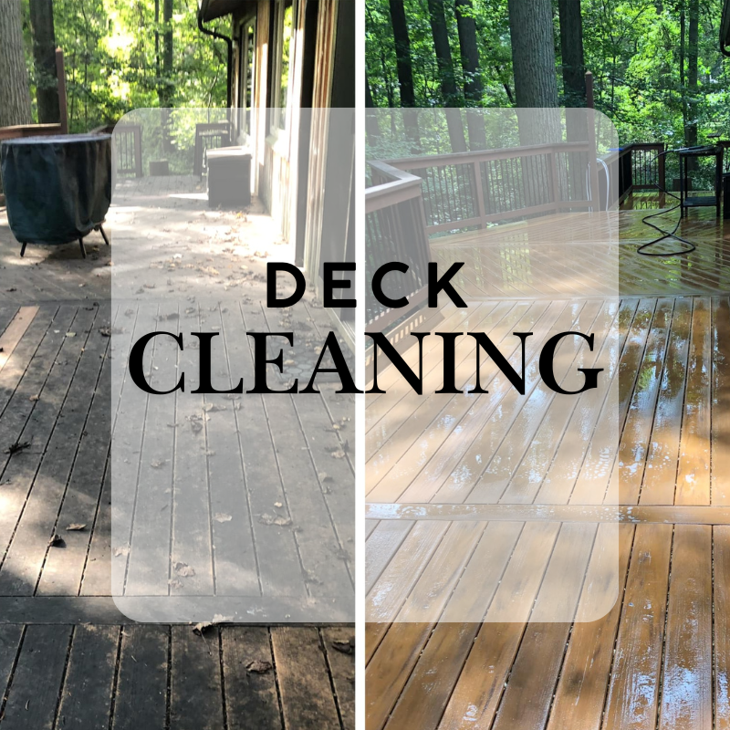 DECK CLEANING restores the look of your home efficiently and affordably! Whether you have a traditional wood deck, synthetic surface, or an exotic wood like Ipe, the Petersen crew will make it look brand new! 