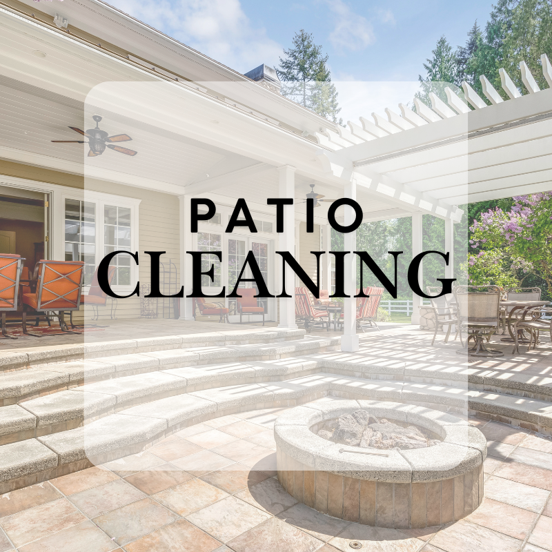 PATIO CLEANING gets your home party-ready! Entertain guests outside this season with our patio cleaning service, good for concrete, wood, pavers, brick, stone, and other materials. Our experienced technicians know how to treat multiple surfaces with 
