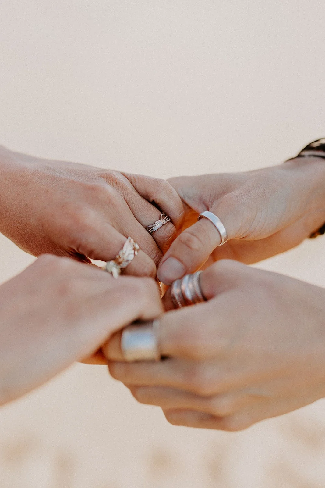 Close-up of hands holidng eachother