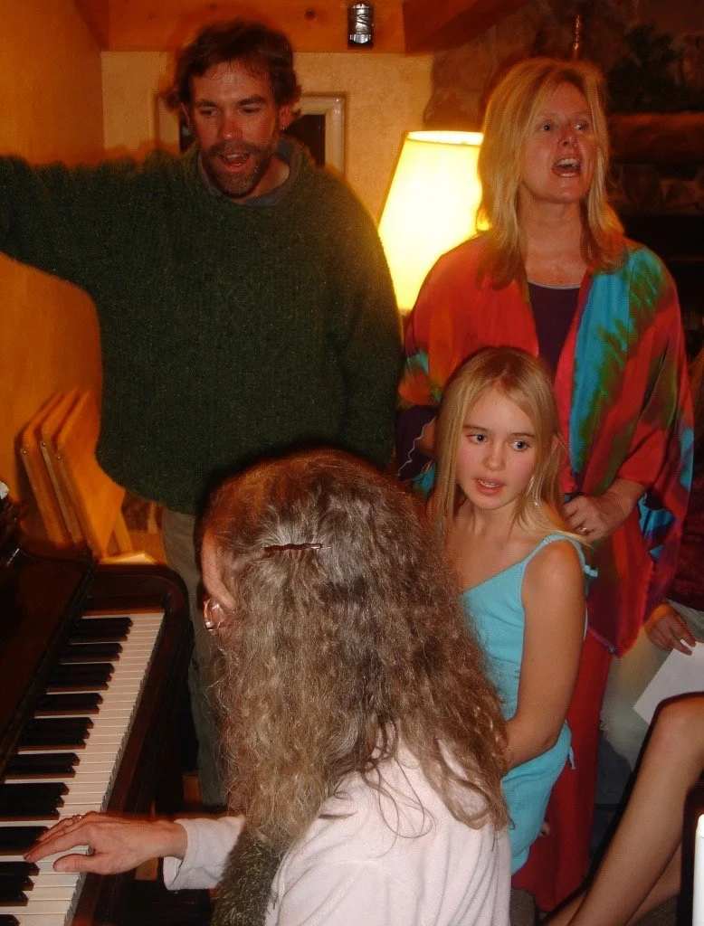 Sing along at the common house.