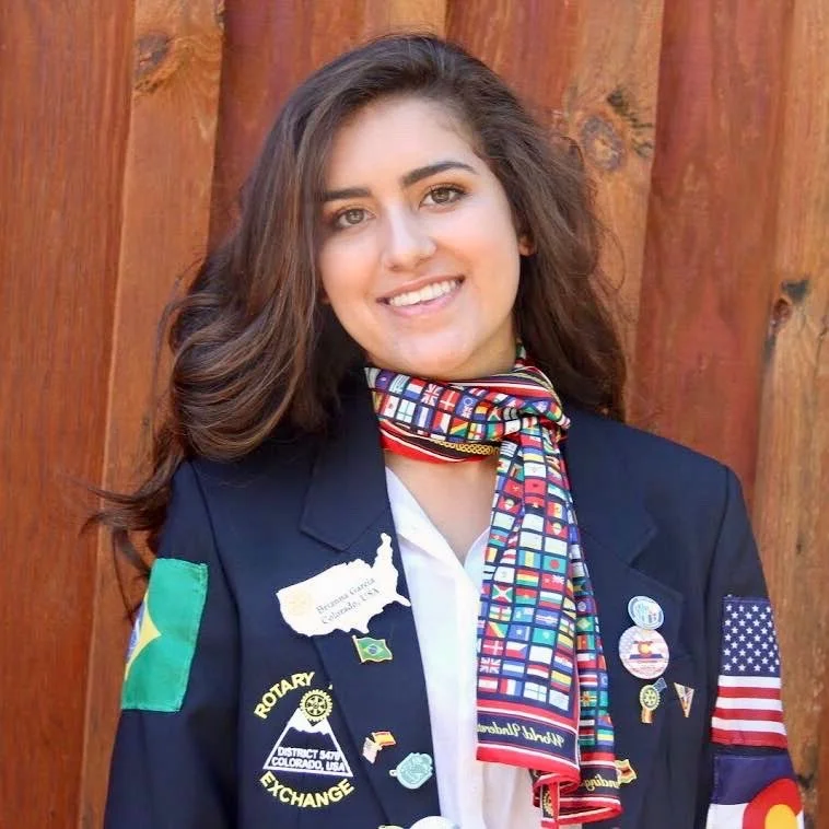 Brianna ready to head overseas as a Rotary exchange student.