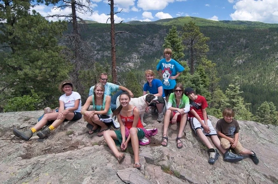 Heartwood group hiking at Vallecito Creek.
