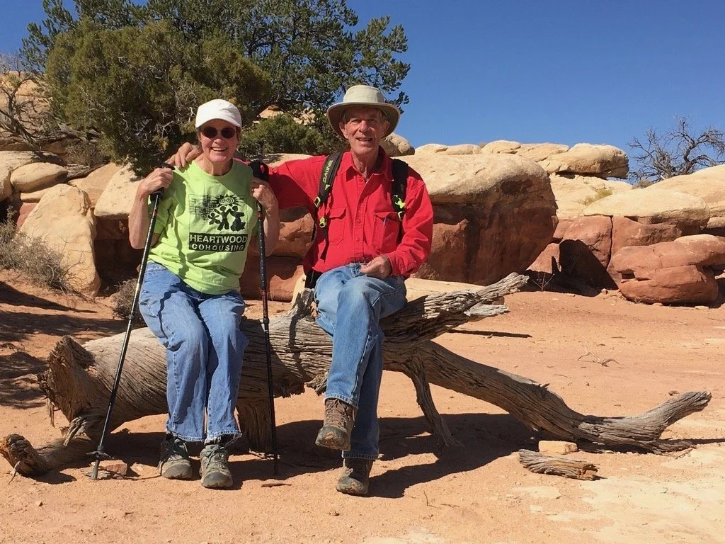 Dick and Gay at Canyonlands. Good luck trying to keep up with them.