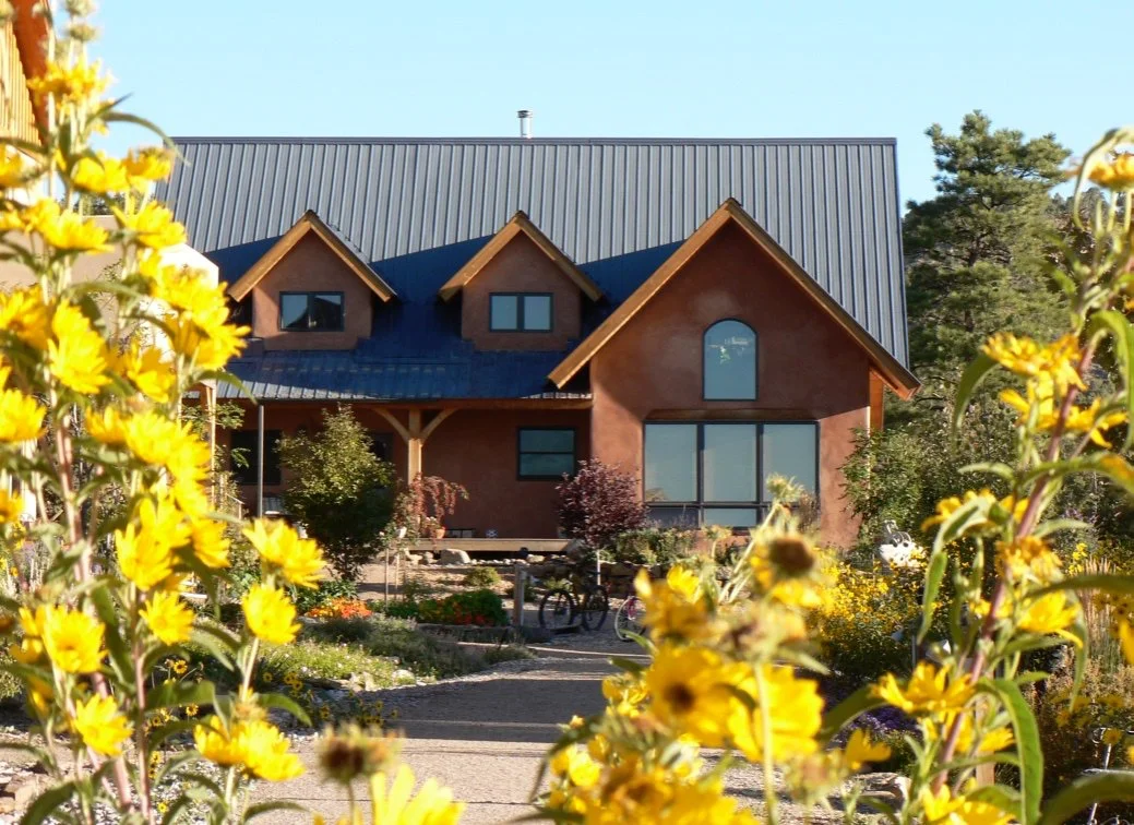 Home #20 is one of our beautiful strawbale timber frame homes.