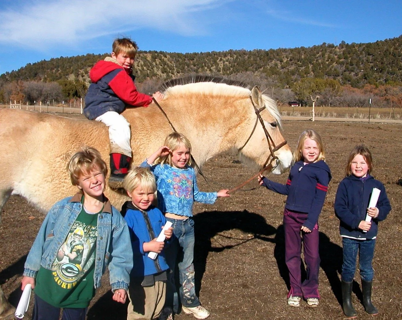 Growing up close to horses and all of nature.