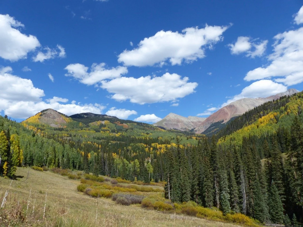 The San Juan Mountains in autumn.