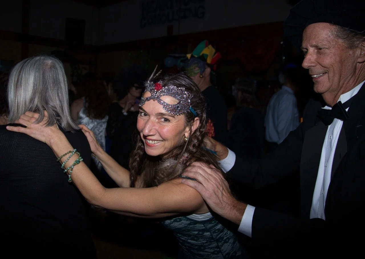 New Years Eve party at the common house.