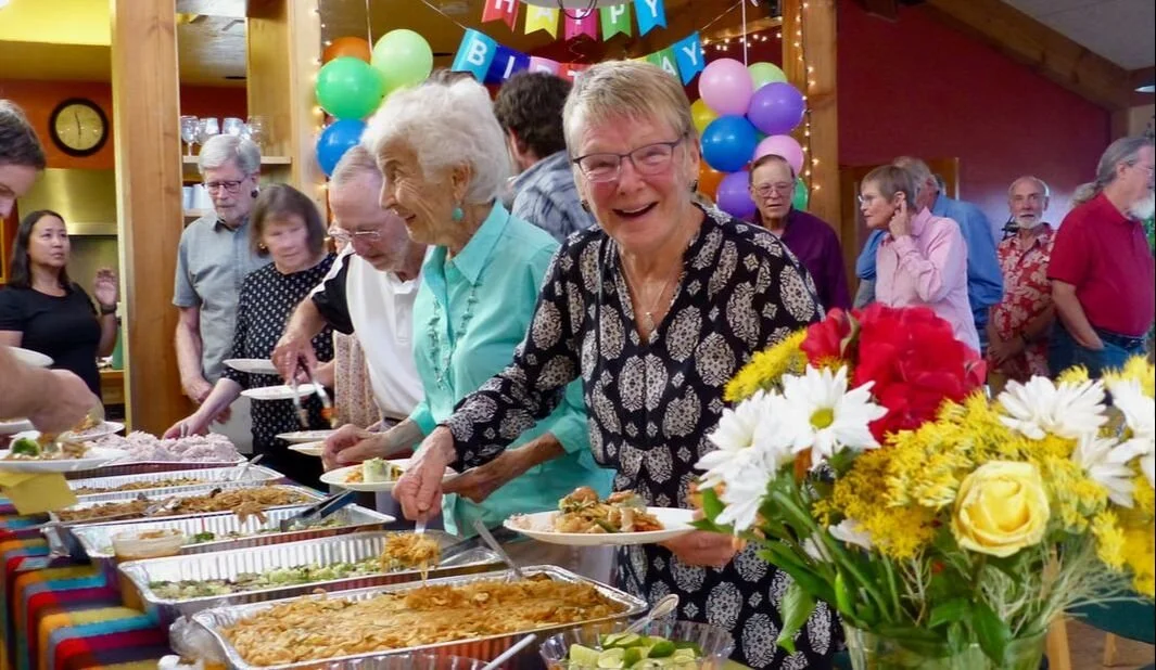 Gail's birthday at the common house. 