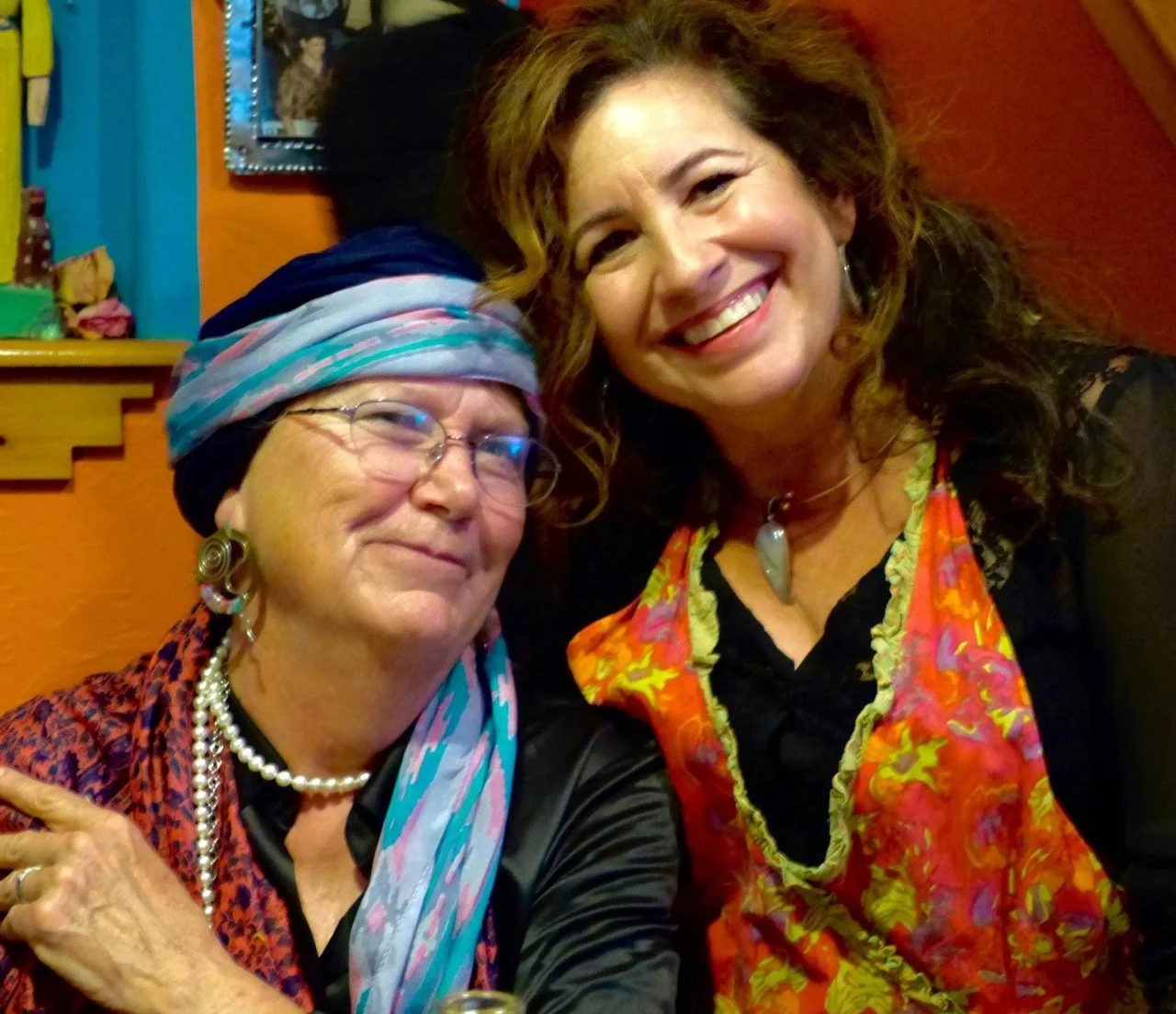 Lyn and Carin at a Day of the Dead celebration.