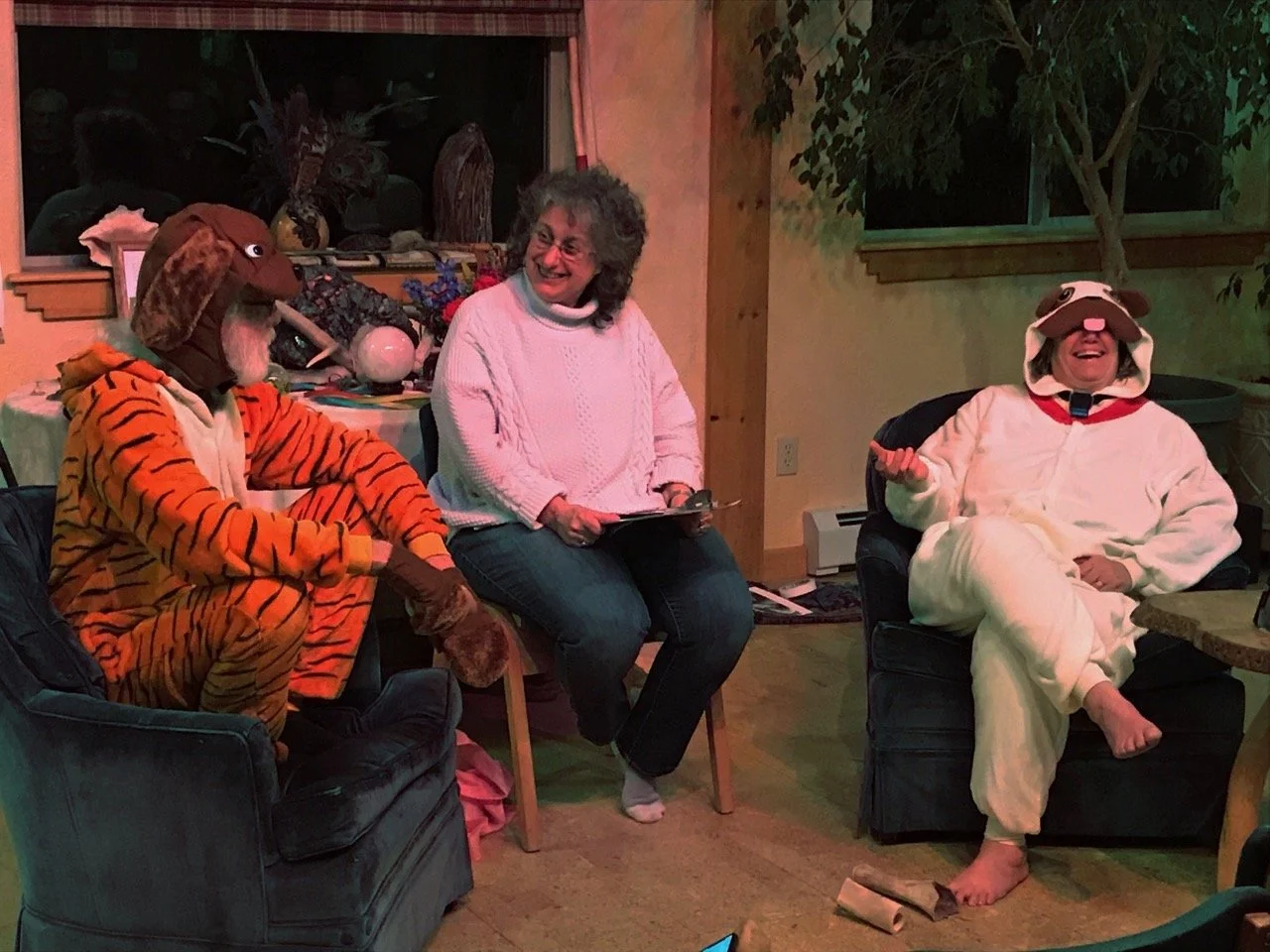 Yucking it up at our annual Gong Show.