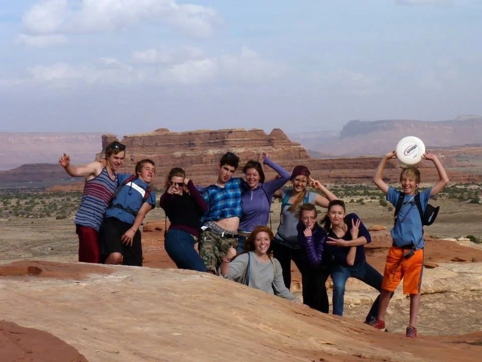 Heartwood teenagers in Canyonlands.