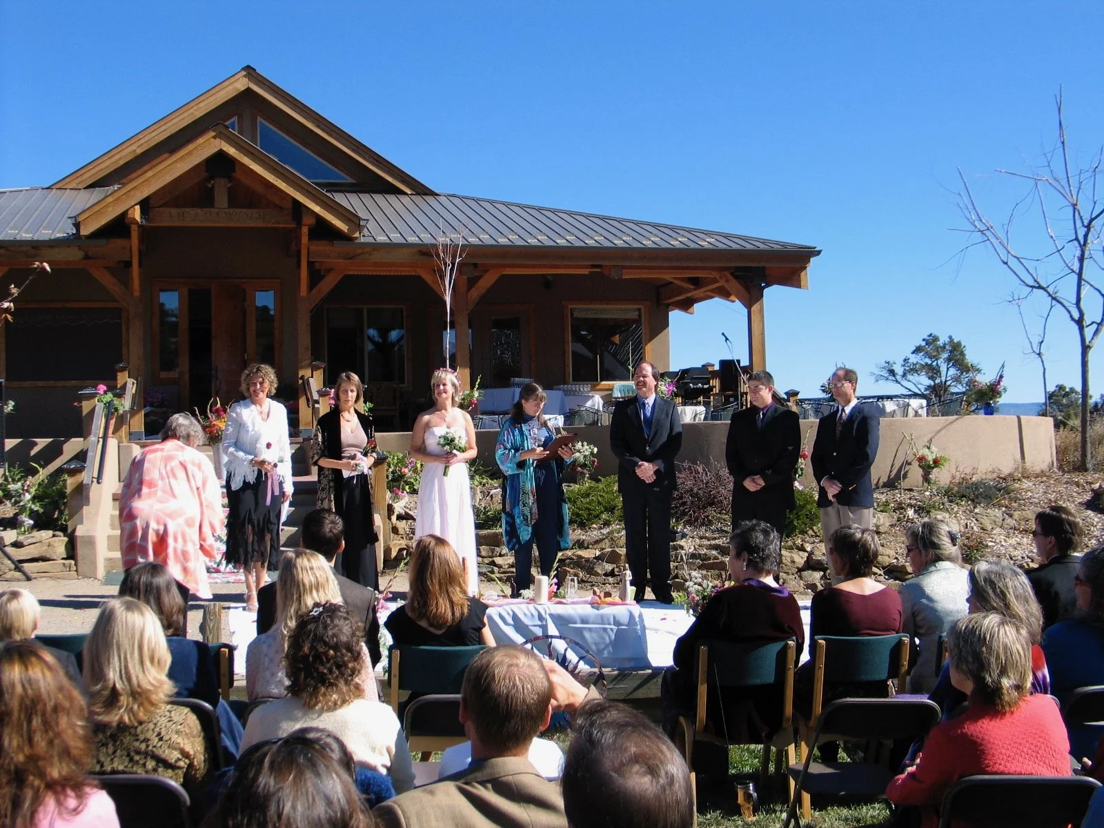 Getting hitched at the common house.