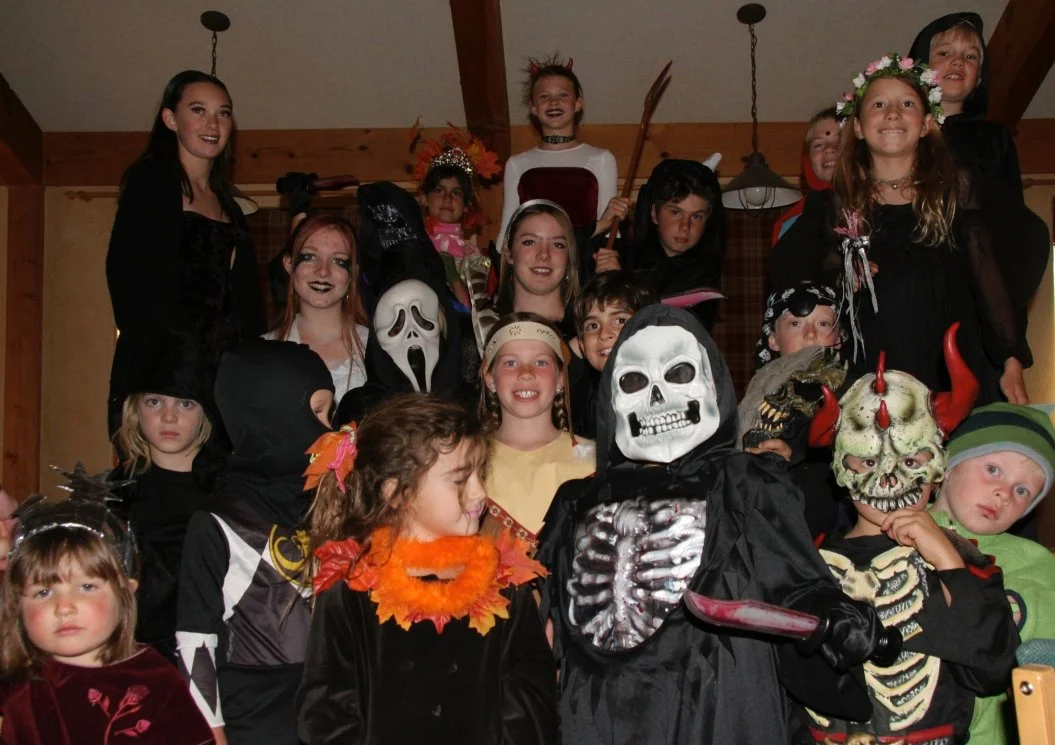 Halloween party and trick-or-treating.