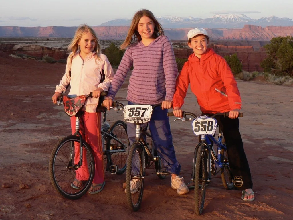 Heartwood girls growing up to be strong Colorado women by biking the 110 mile White Rim trail in Canyonlands National Park.