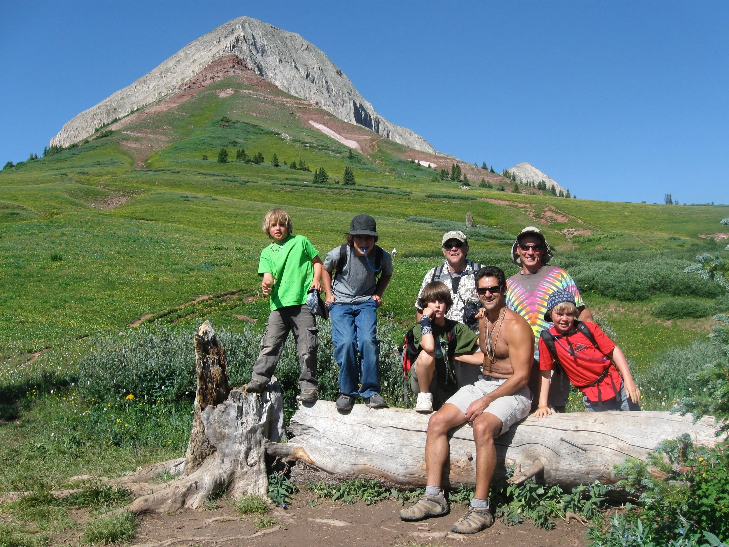 A father son hike up Engineer Mountain.
