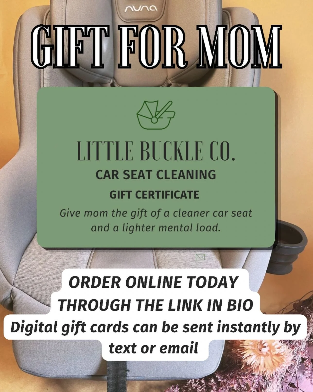 ✨ ORDER ONLINE TODAY THROUGH THE LINK IN BIO ✨
Digital gift cards can be sent instantly by text or email 💚

Motherhood carries enough mental load already ✨

This Mother&rsquo;s Day, give a gift that actually helps.

Little Buckle Co. gift cards are 