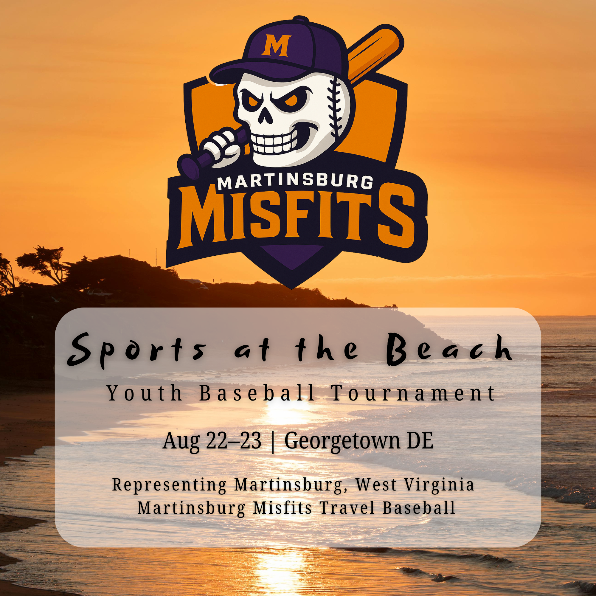 Martinsburg Misfits Headed to Sports at the Beach