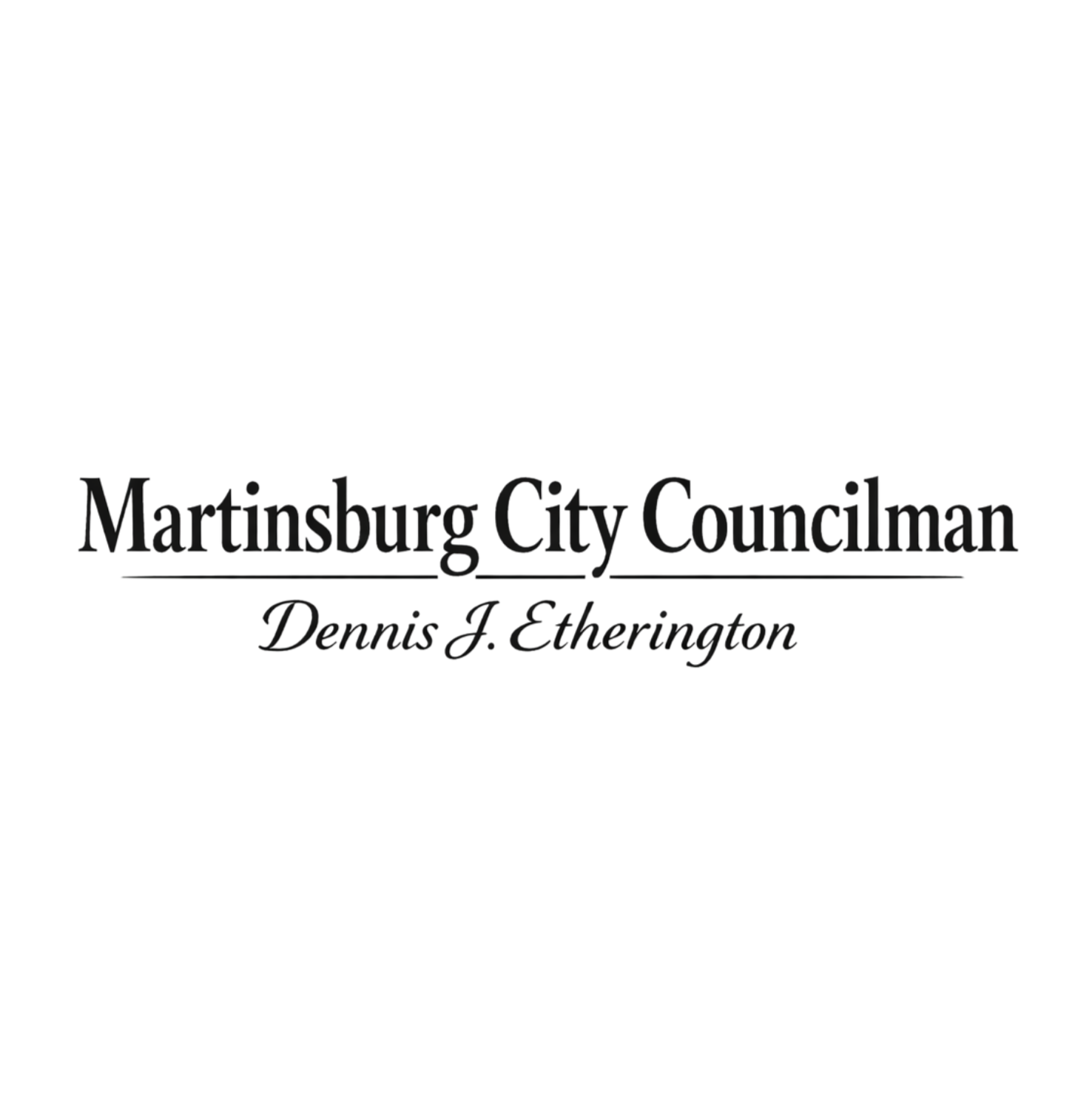 Martinsburg City Councilman Dennis G. Eshbaugh sponsor logo