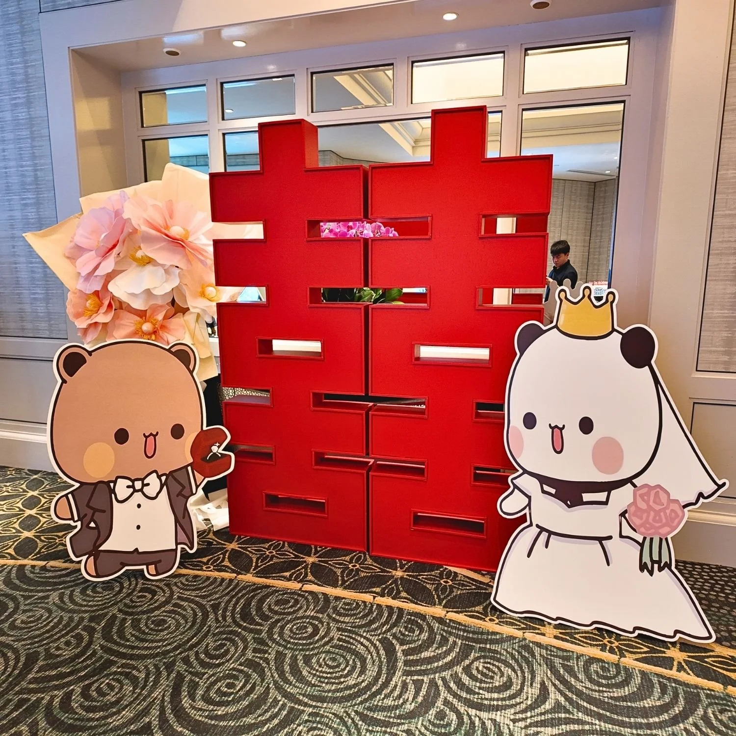 XI & Giant Bouquet Backdrop