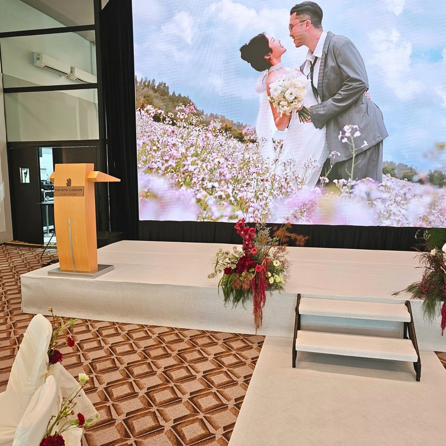 ✨ Stage Styling &mdash; Elevated Elegance ✨

Our lovely couple engaged our services for a stage wrap to instantly elevate the venue&rsquo;s overall vibe and aesthetic 🤍

With thoughtful layering, soft textures, and refined detailing, the space was t