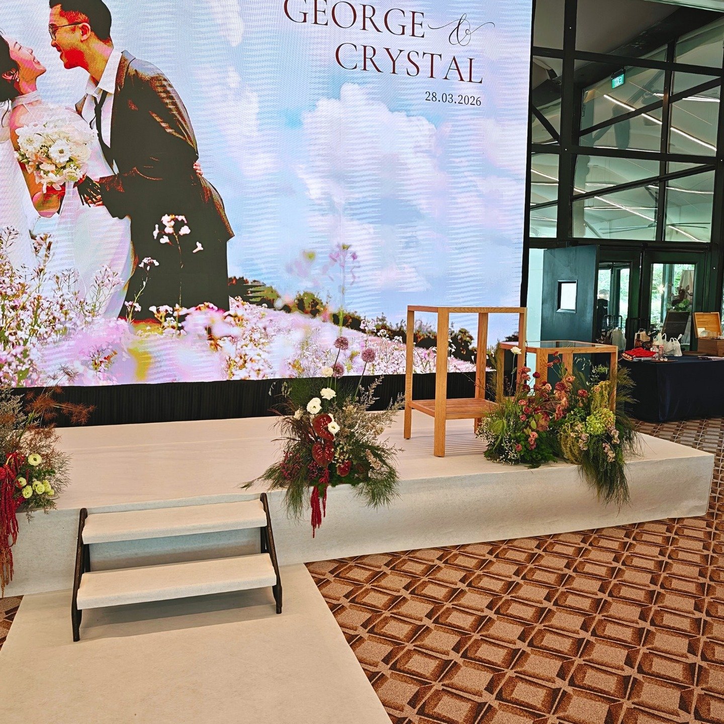 ✨ Stage Styling &mdash; Elevated Elegance ✨

Our lovely couple engaged our services for a stage wrap to instantly elevate the venue&rsquo;s overall vibe and aesthetic 🤍

With thoughtful layering, soft textures, and refined detailing, the space was t