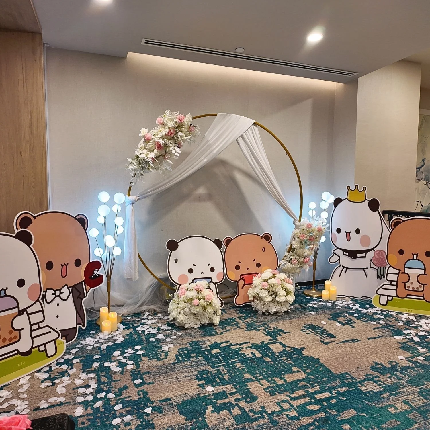 Floral & Foam Backdrop