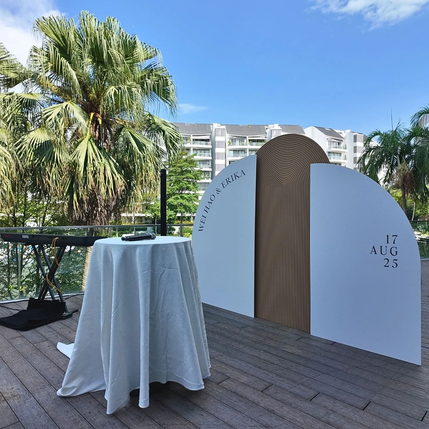 Wooden Pleated & Foamboard Backdrop