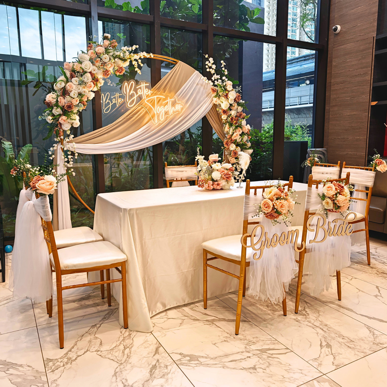 Round-Circle Solemnization Styling