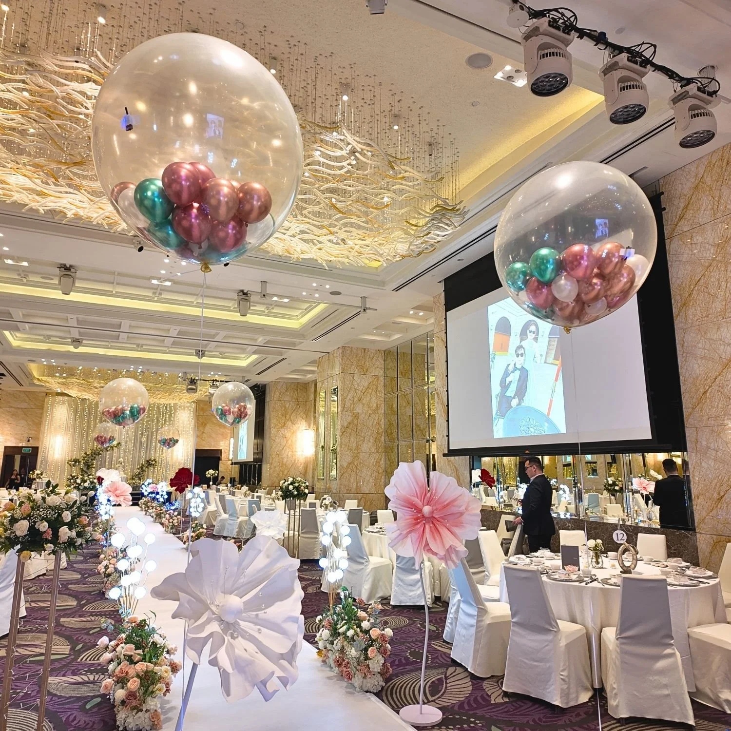 Red, Green, Champagne Gold & White