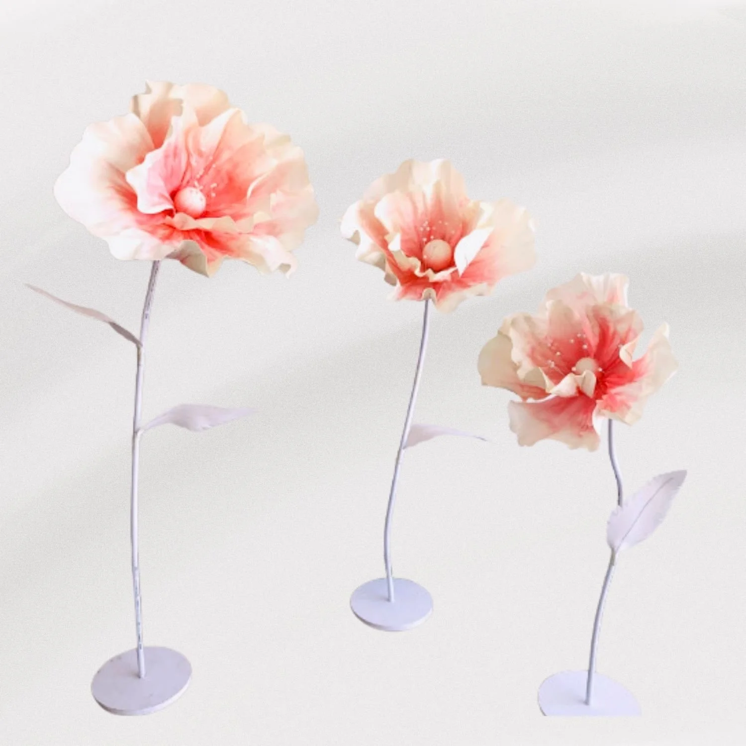 Tangerine Floral Prop