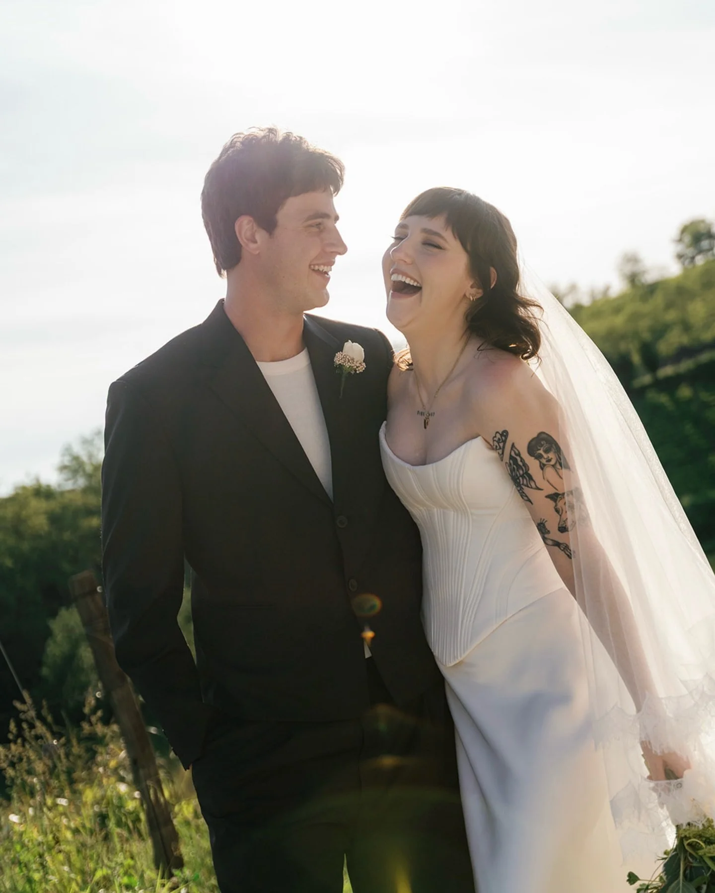 A mix of digital and film from Josie + Josh&rsquo;s wedding day in Cremolino 💕

Venue: @hemanaire 
Planning: @progettowhite_wedding 
Flowers: @gianmarco.espressioni.floreali