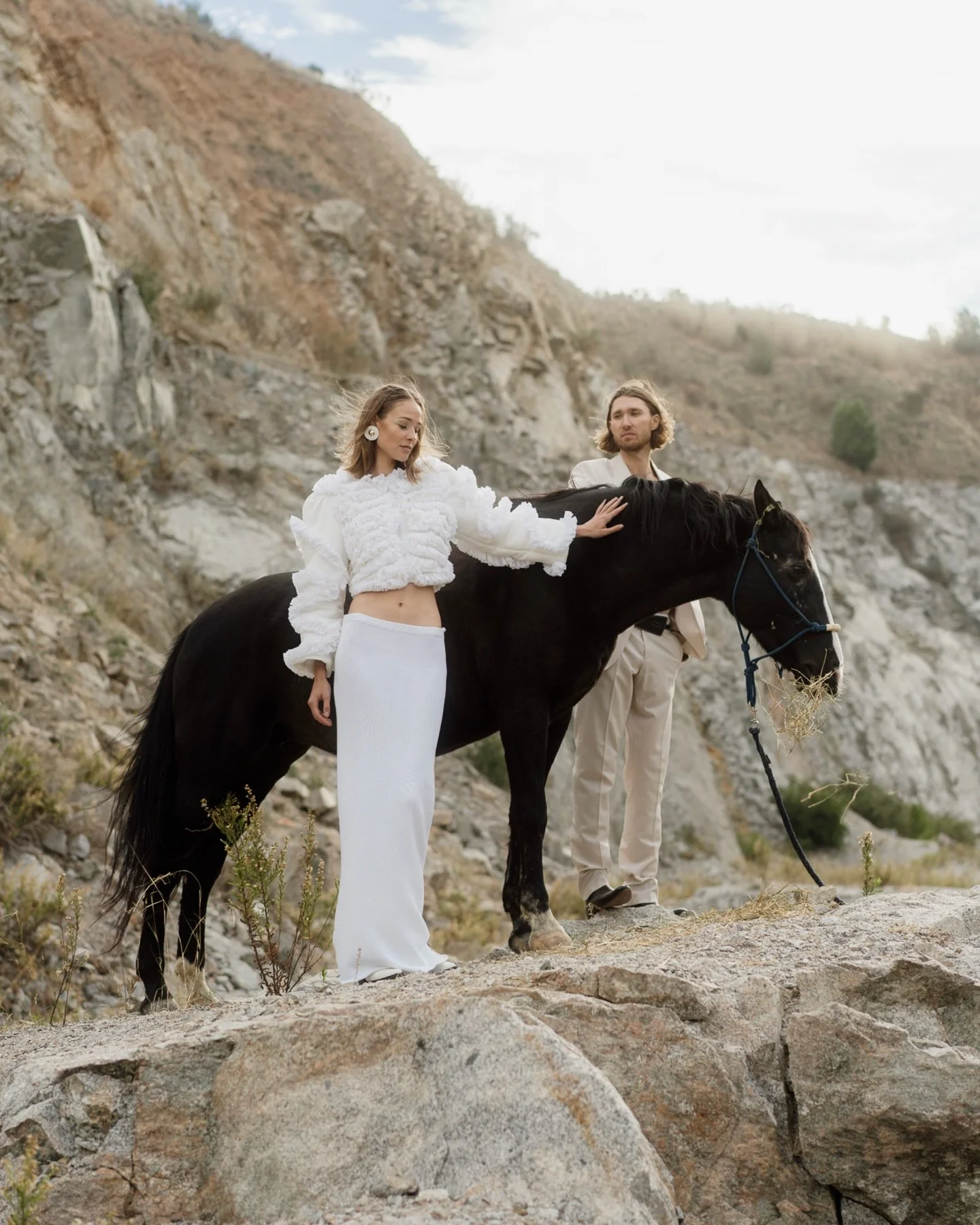 Wild horses // 

Models - @kaplicht &amp; @mostovvoi
His outfit - Belt - @nn_press
Her outfit - Skirt - @laretta
Top - @laretta
Earrings - @lolacasademunt
Stylist - @olyavoleva
Muah - @varvarad
Creative director - @ephemeral_ephemeral