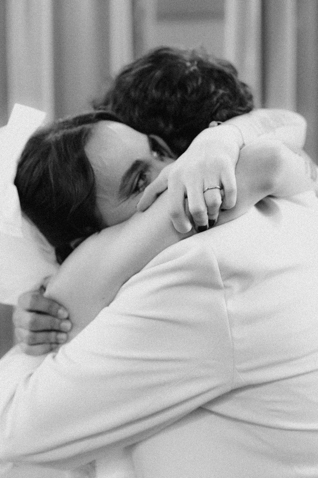 intimate moment couple urban wedding turin italy