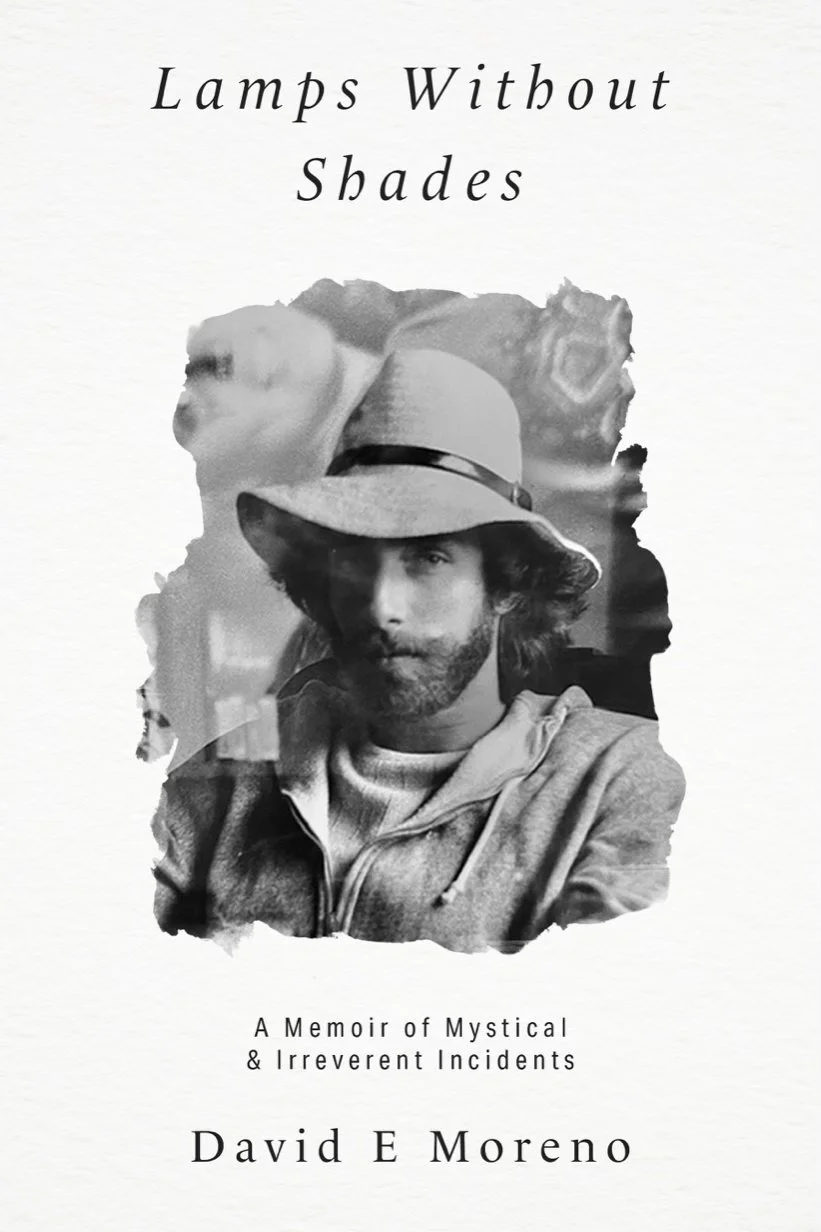 Lamps Without Shades book cover featuring a vintage image of David Moreno