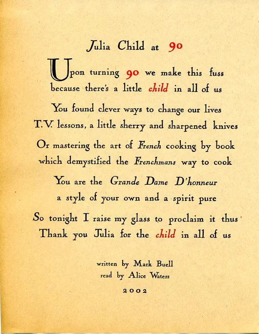 Ode To Julia Child