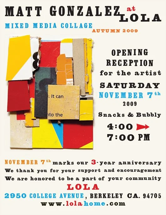 Artist's Reception Announcement