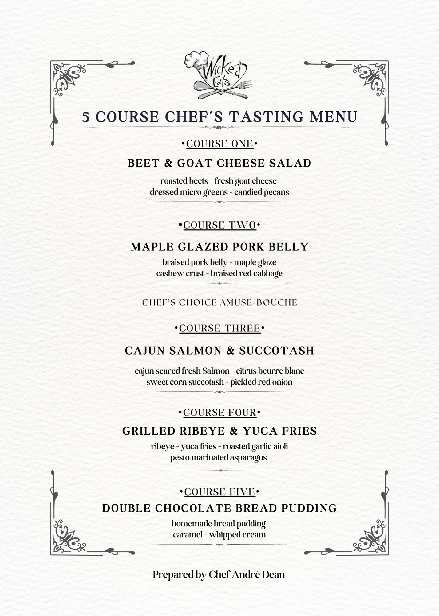 5-Course Chef’s Tasting Experience