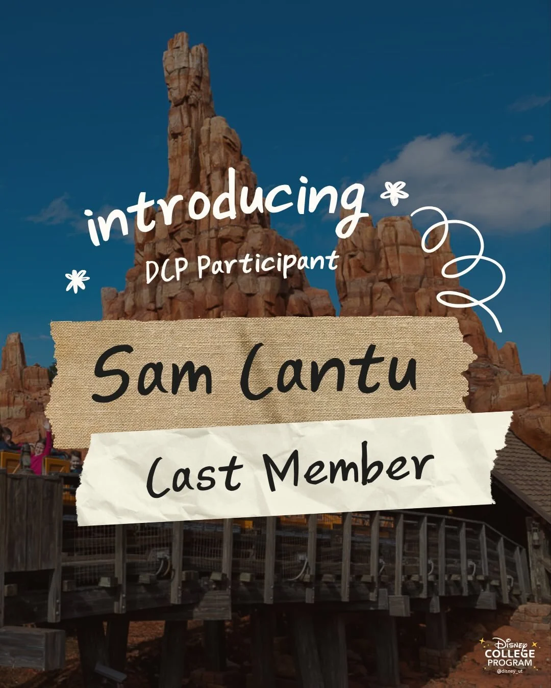 And just like that&hellip; our story got a little more magical ✨

Welcome Sam Cantu! He is a recent grad and current DCP participant. Get to know him and his words of wisdom&mdash;just keep swiping 🐟🌟

#utaustin #longhornband #disneycollegeprogram 