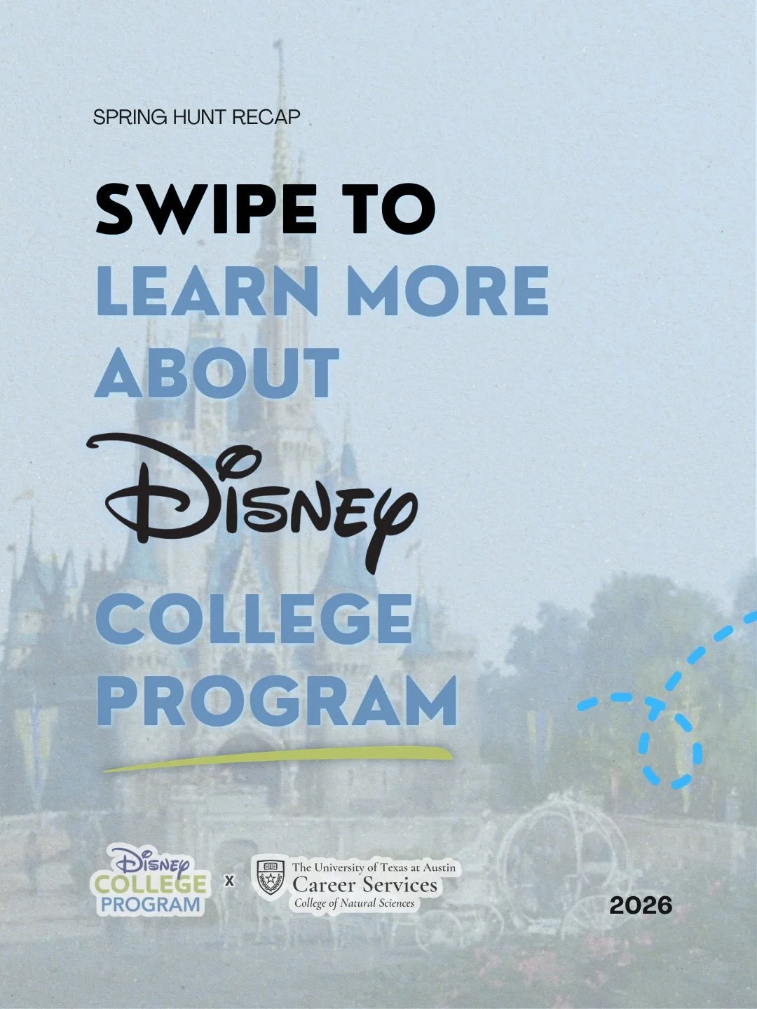 Join us in our Spring Carousel of Disney College Program Facts!

If you have any questions, DM us :))) 

Comment your favorite DCP perk 😉

#disneycollegeprogram #disneyprograms #utaustin #texaslonghorns #dcp