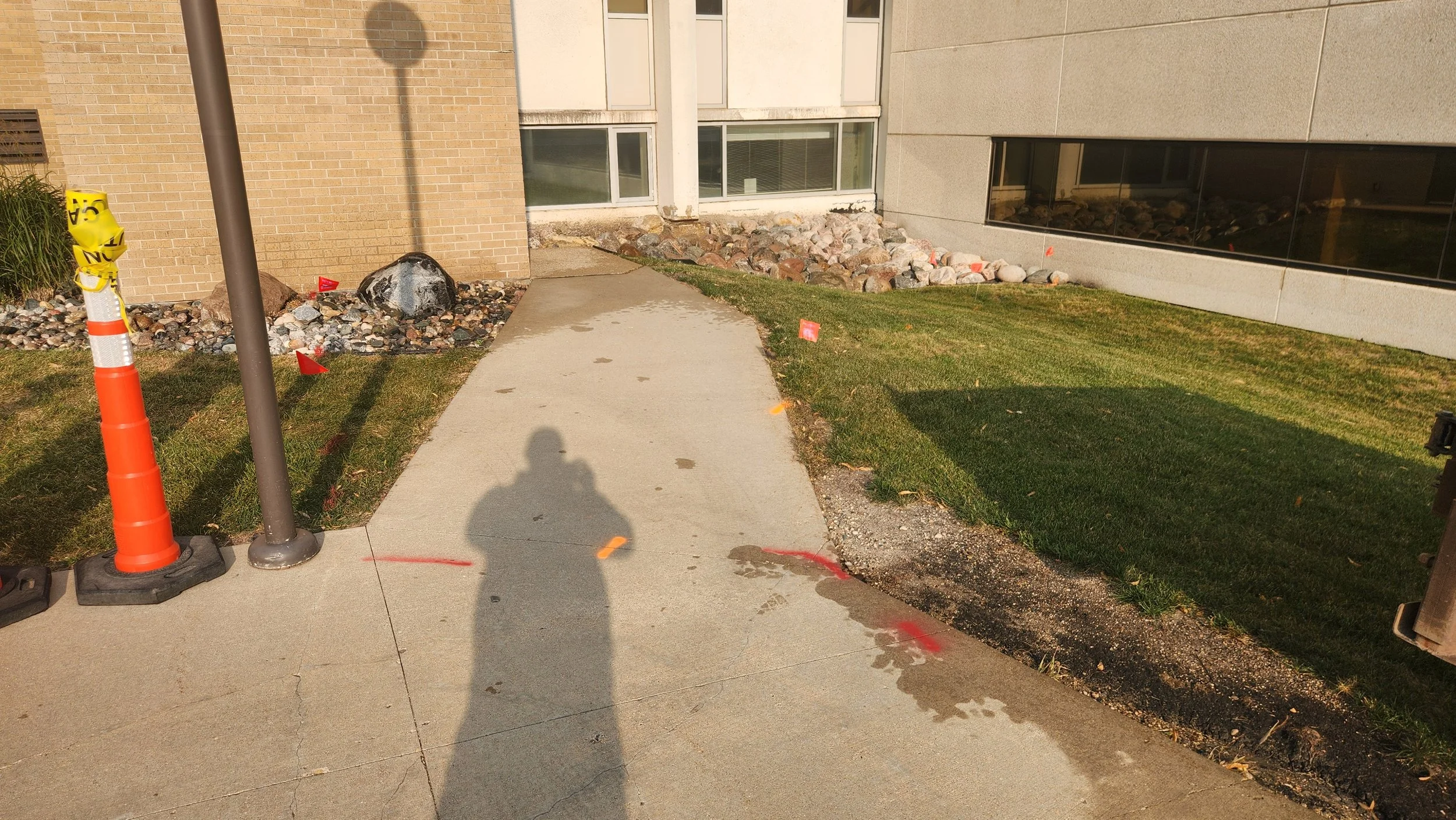 Before Foundation repair Downtown Fargo