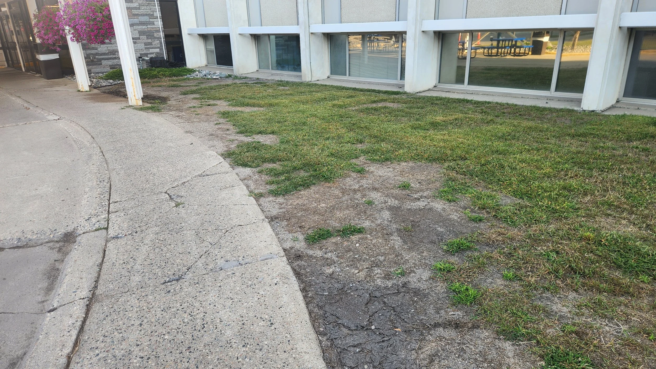 Before Foundation repair Downtown Fargo